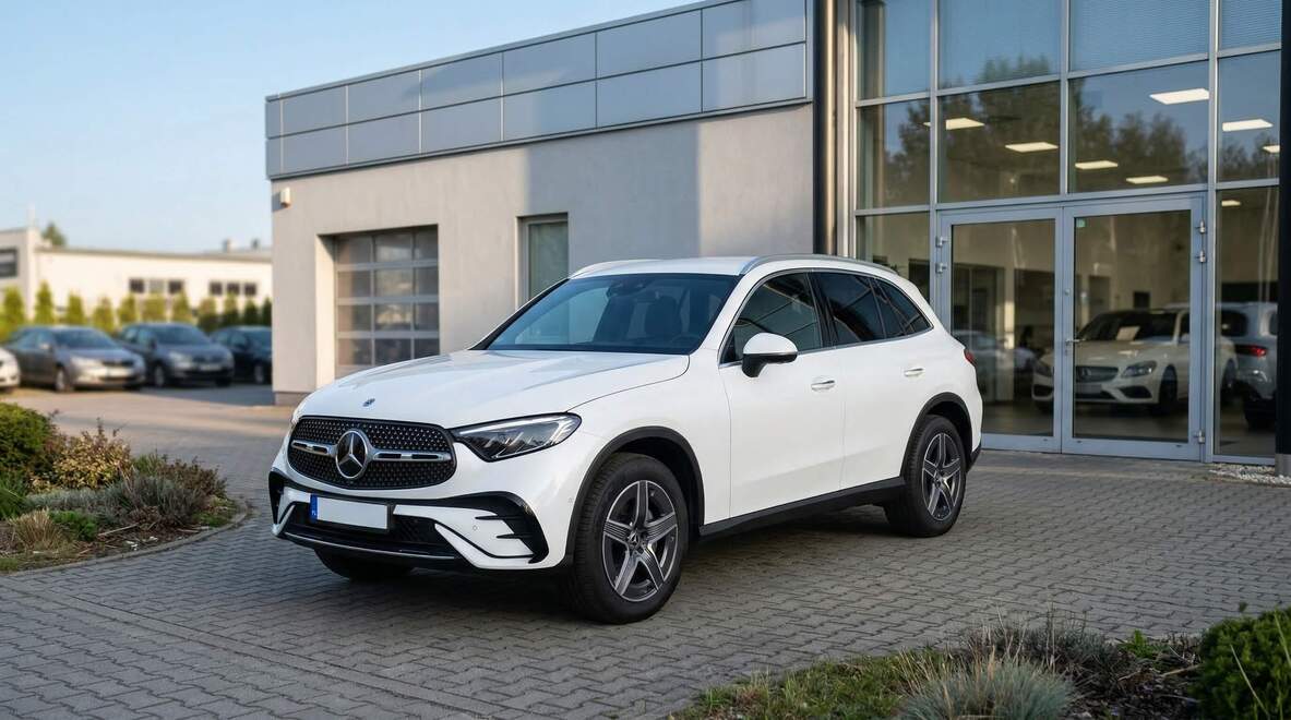Mercedes-Benz GLC – widok z przodu i prawego boku